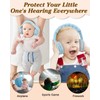Lilian&Gema 2 in 1 Baby Ear Defenders, Adjustable Toddler Ear