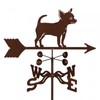 EZ Vane Chihuahua Dog Weathervane — Roof Mount, Wind Cups,