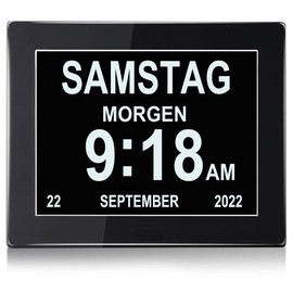 SENXINGYAN Digital Calendar, Day Clock For Dementia (English language not guaranteed)