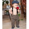 trilece Orange Suspenders for Boys Kids Girls and Toddlers Baby