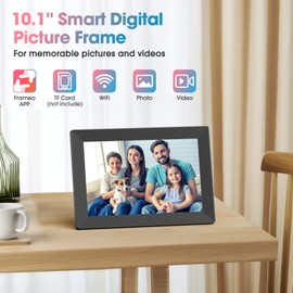 WiFi 10.1'' Digital Picture Frame with 1280x800 Resolution, Touchscreen Digital Photo Frame Share Photos and Videos Remotely via APP - Gift Guide for Christmas