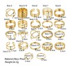 Anillos Ajustable Sortija Set De 46 Pz Dorados Mujer Joyerí