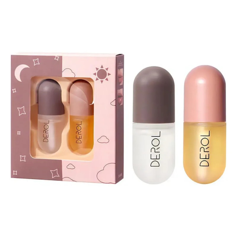 Lip Plumper Voluminizador Derol Incoloro Kit Día & Noche 2