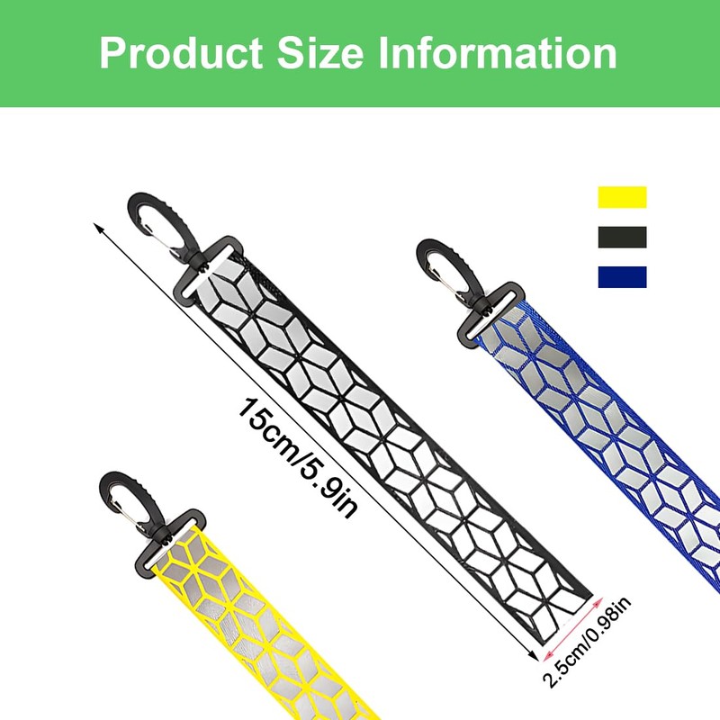NHPY Pack of 3 reflector pendants, reflective pendants, reflector pendants,