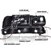 PIT66 LED DRL Headlight Assembly Compatible with 1999-2002 Chevy Silverado