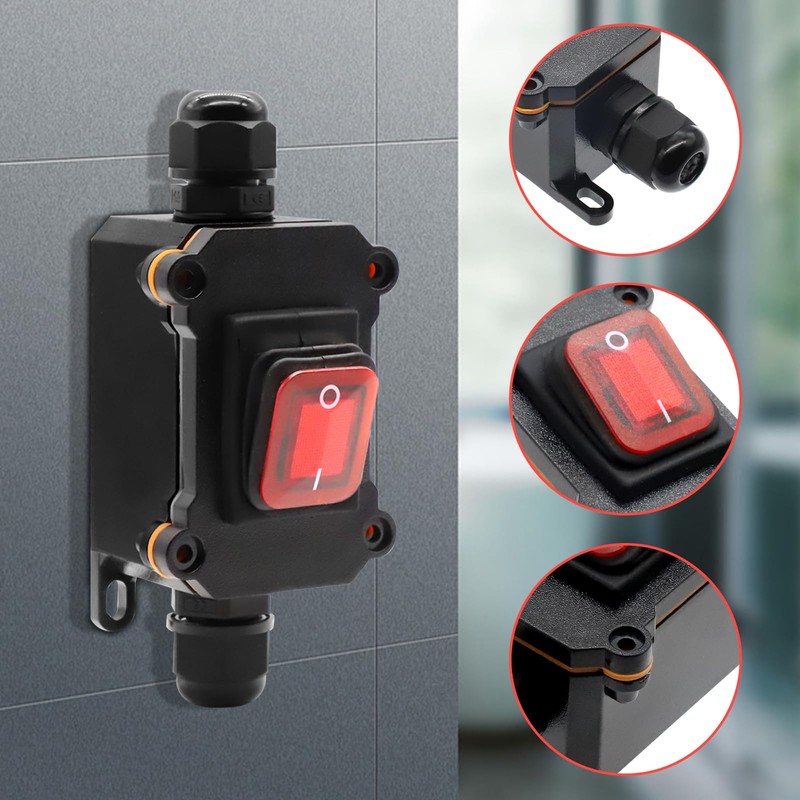 IP67 Waterproof Inline Switch Cable Switch 12 V DC 20