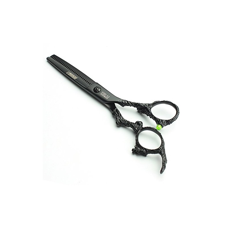 6 Inch Black Sharp Professional Hairdressing Scissors 440 °C High Hardness Salon