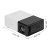 Mini Projector Built in Speakers Diffuse Reflection Imaging Black 1080P