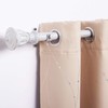 NICETOWN Antique White Curtain Rods for Windows 72 to 144
