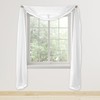 Elegant Comfort Lightweight Sheer Voile Window Scarf Valance - 216