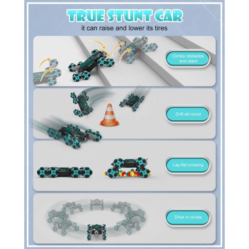 ATHLERIA 8WD Gesture Sensing Rc Stunt Car Toys for Boy