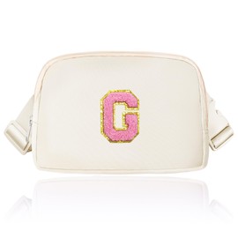 Janhavi Belt Bag for Women,Gifts for Girls Teens Kids - Birthday Gifts for Daughter Sister Her,Travel Essentials,Teen Girl,Waist Packs Cute Teen Trendy Stuff Belt Bag Crossbody Bag -Cream G