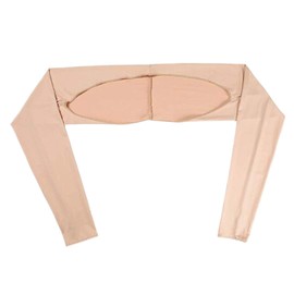 Fukufuku Women's UV Care, Neck & Arm Cover, Arm Sleeve, Elastic, Sweat Absorbent, Quick Drying, Anti-Slip, Sun Protection, For Marathons, Golf, Bicycles, nude