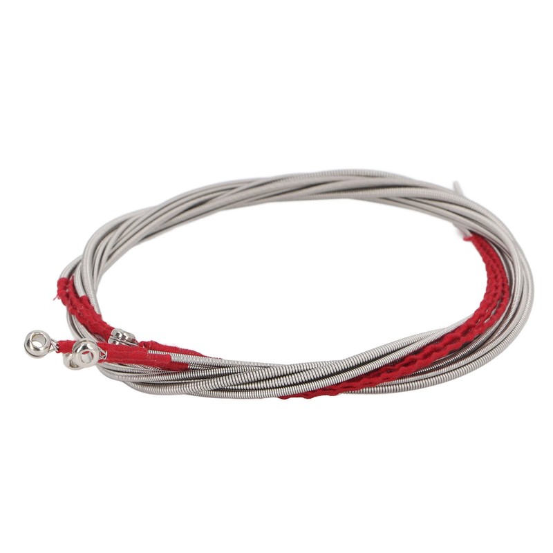 4Pcs Acoustic Bass String Set Stainless Steel Flexible Uniform Vibrations