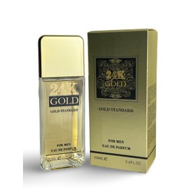 United Scents 24K GOLD Eau de Parfum for Men, 3.4 Fl Oz, Notes: Blood Orange, Grapefruit, Mint