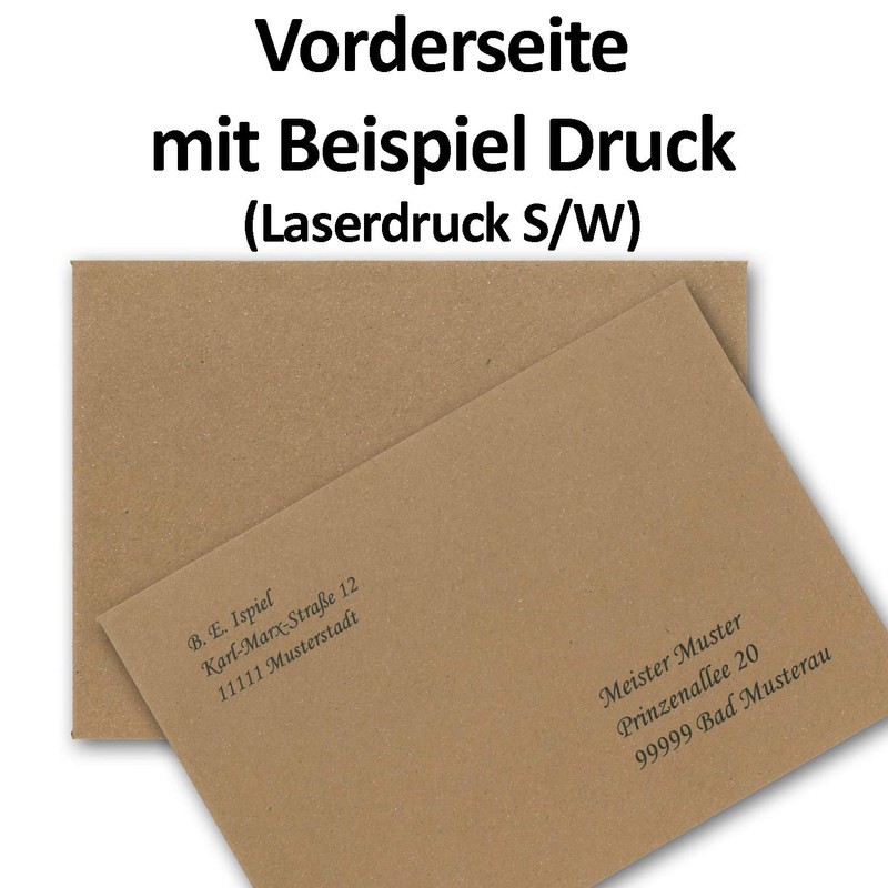 Envelopes – Recycled Natural Brown Standard B6 125 x 176