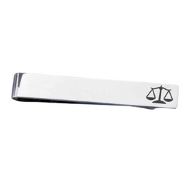 Scales of Justice Tie Clip Tie Bar for Lawyer Law School Graduation Gift for Men