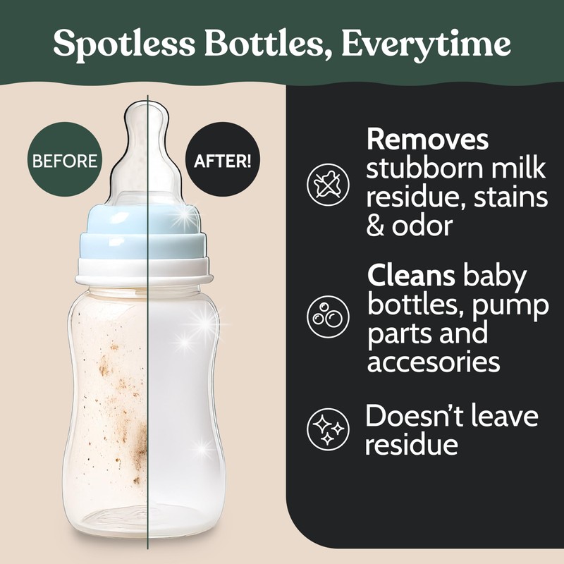Roobi Detergent Tablets Compatible with Baby Brezza Bottle Washer Pro.