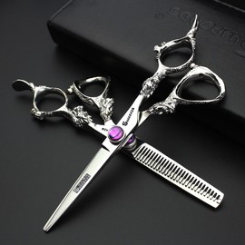 Professional 5.5 Inch Salon Hairdressing Hair Cutting and Thinning Preferred Hair Scissors Suit