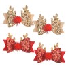 4 Pcs Christmas Hair Clip Christmas Reindeer Antlers Headdress Cute