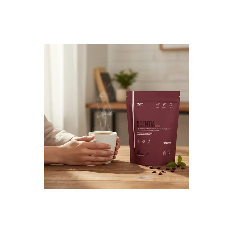 Café Latte Con Colágeno Ginseng 140g En Polvo