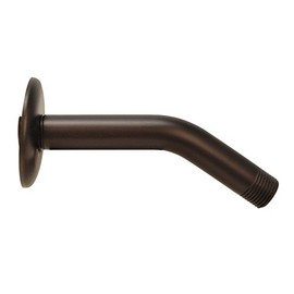 6-Inch Shower Arm and Flange Universal Showering Component, 1 Piece, Oil Rubbed Bronze Finish - By PlumbUSA