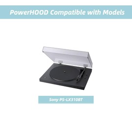 PowerHOOD 12V AC/DC Adapter Compatible with Sony PS-LX310BT Belt Drive Turntable Fully Automatic Wireless Vinyl Record Player Model HK-AR-120A080-US 12VDC 12 Volt Power Supply Cord Charger Cable PSU