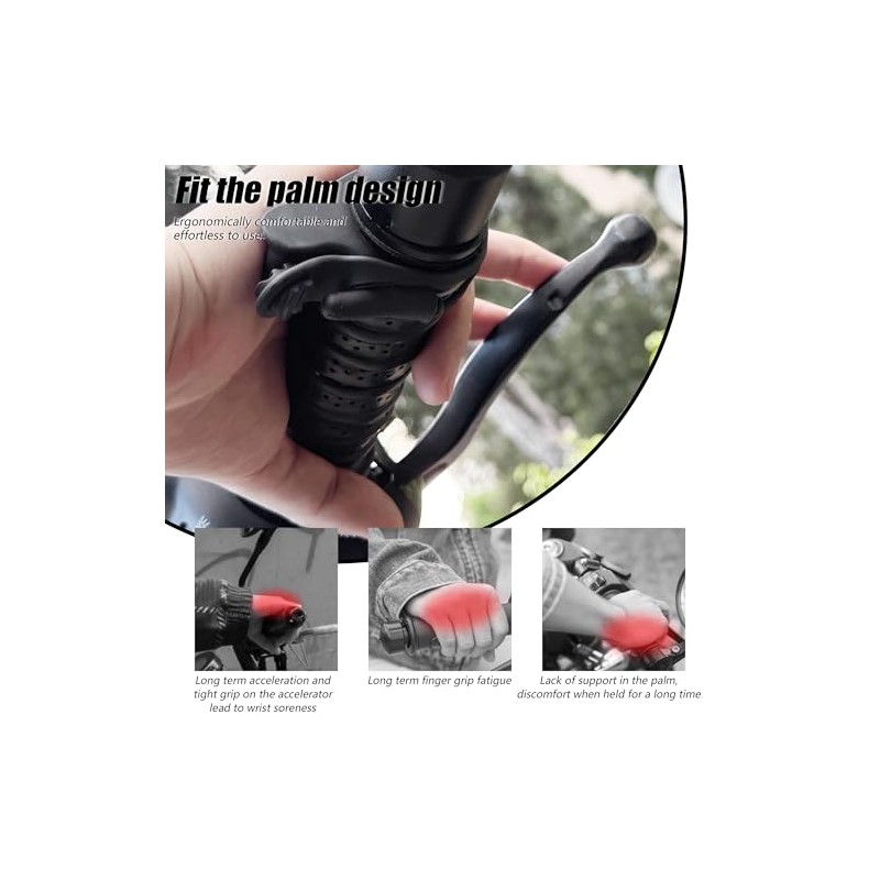 5 Piece Set Motorcycle Handlebar Accessories - 4 x Non-Slip