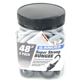 Ancra 95711 Super Strong Bungee Cords, Gray, 4-Pack, 48-Inch