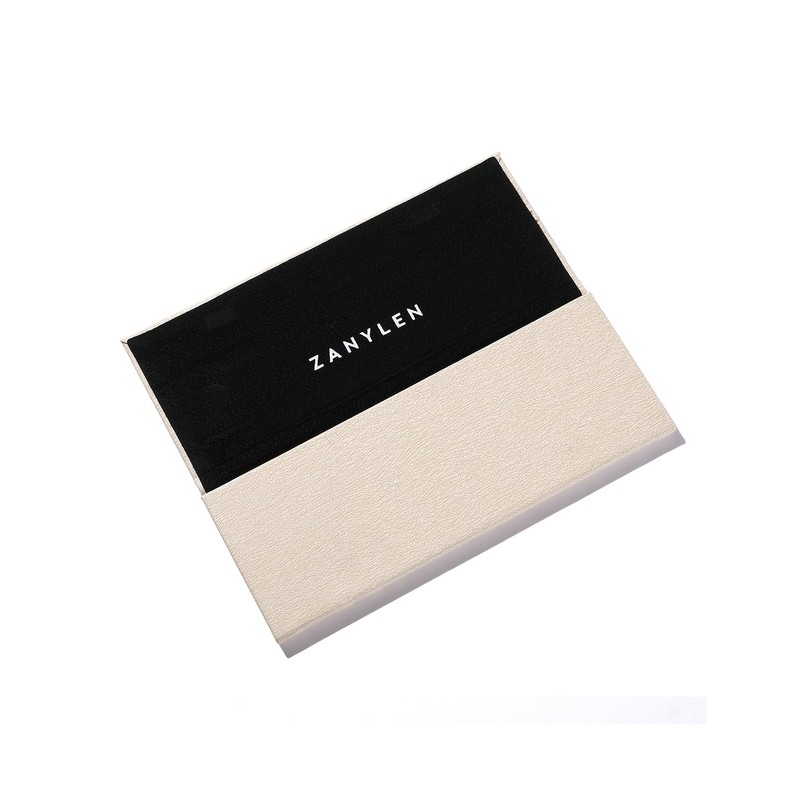 ZanyLen Foldable Glasses Case Folds to Carry Leather and Closes