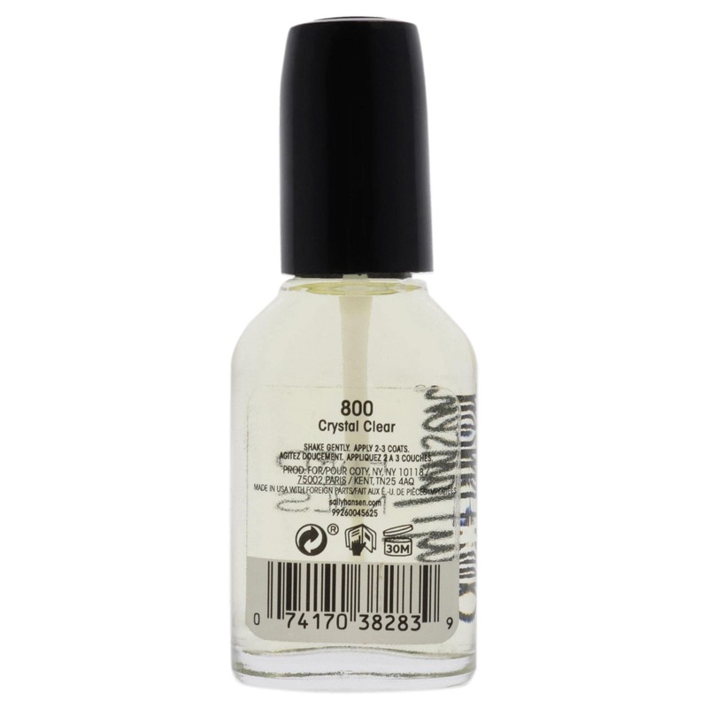 Sally Hansen Hard as Nails Nail Polish, Crystal Clear, 0.45