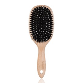 TITANIA Wooden Hair Brush (Paddle, 25 cm) • Anti-Static Hair Brush • Detangling Brush for Long Hair • Maple Hair Care Brush • Environmentally Friendly & Sustainable