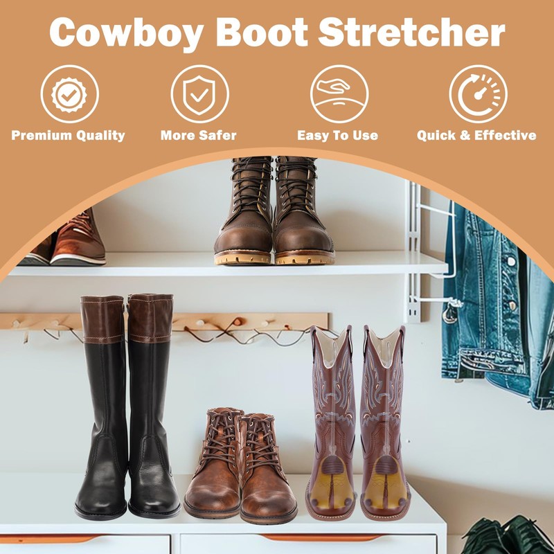Exshoiu Shoe Boot Stretcher For Cowboy Boots, 1 Pcs Boot