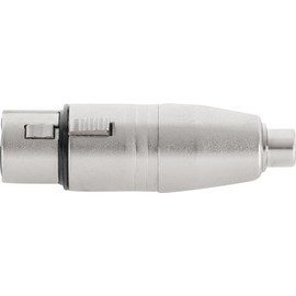 Pronomic AD-CFXF Adaptor - RCA Female to XLR Female - Ready Wired and Ready to Use - Robust Construction - Die-Cast Metal Housing
