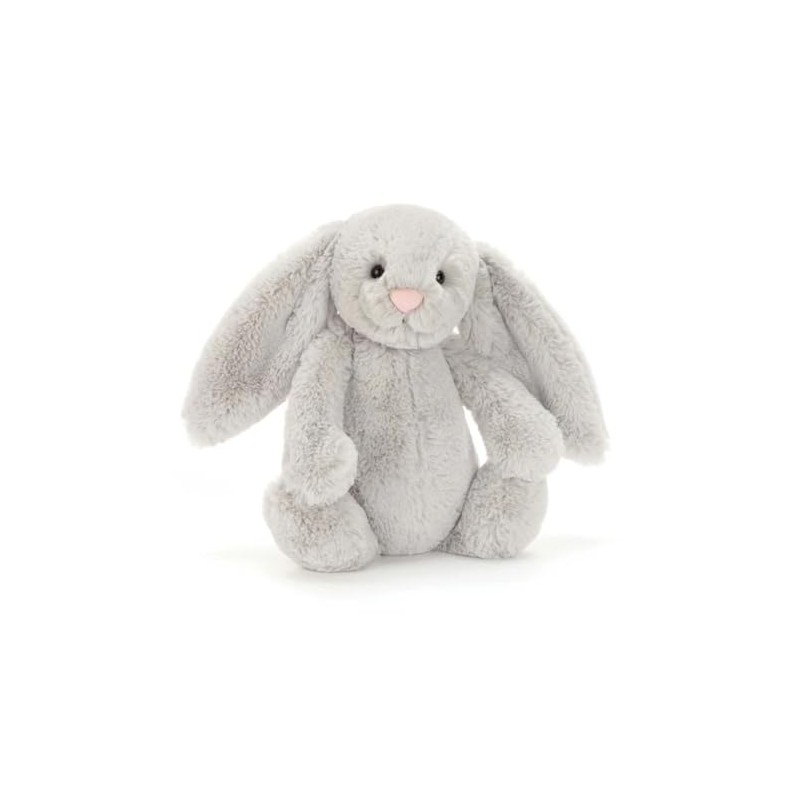 Jellycat Bashful Silver Bunny Medium - L: 9 cm x
