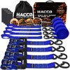 HACCOPLANET Ratchet Straps, 5280lb Break Strengeth, 1.6" Heavy Duty Ratchet