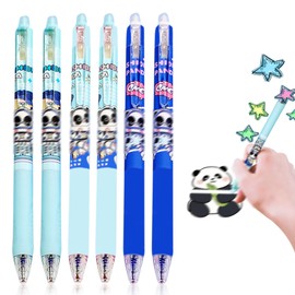 Ballpoint Pen Erasable Ballpoint Pen, Black, 0.5 Marker Pen, Retractable Type, Wipe, Includes 35 Refills, Colorful, Learning, Office, Notebook, Multifunctional, Easy to Use, Writing Instrument, Animal