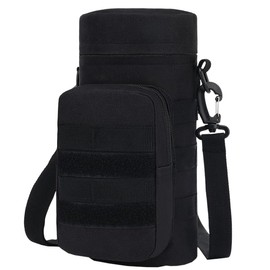 LG 7986699 Shoulder Bag, Men's, Women's, Multi-functional, Storage Capacity, Military, Outdoors, Walks, Travel, Camping, Survival Games, Everyday Use, Waist Pouch, Black