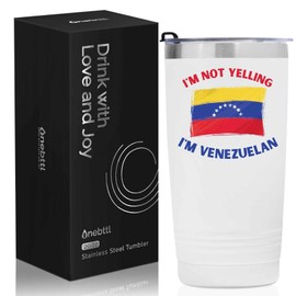 Onebttl Venezuelan Gifts with Venezuela Flag, Venezuelan Venezuela Souvenirs, 20oz Stainless Steel Insulated Travel Mug, Perfect for Venezuelans Men & Women on Birthday & Christmas