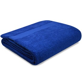 Towelogy® Super Soft Luxurious Bath Sheets Extra Large 100% Egyptian Cotton Bathroom Shower Towel Super Absorbent Hotel Quality Fade Resistant 90x140cm | Machine Washable (Royal Blue, 1)