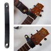 KIWAYA HS-BK Genuine Leather Ukulele Head Strap BLK (Perfect for
