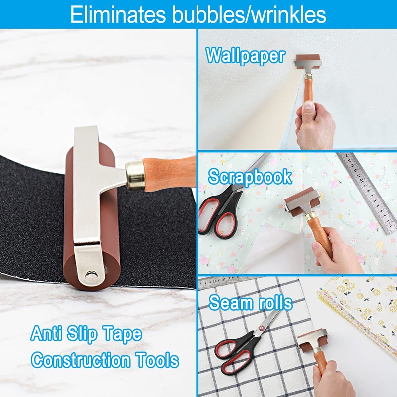 Soft Rubber Roller, Brayer Ideal for Anti Skid Tape Construction