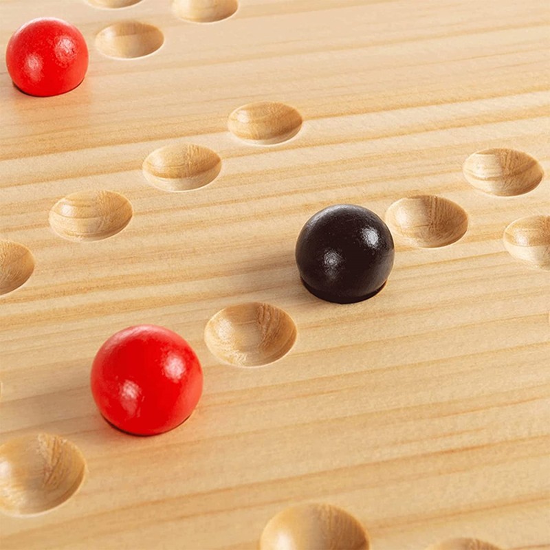 Original Marble Board Game Wooden Double Sided Fast Track Board