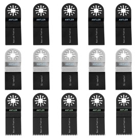 AB15CBA Antler 15 Blade Combo A Compatible with Fein Multimaster Bosch Makita Milwaukee Oscillating Multitool