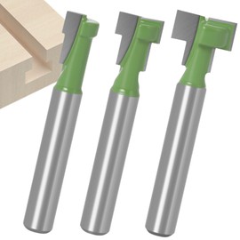 Router Bit, Trimmer Bit, 0.2 inch (6 mm) Shaft Set (Keyhole Bit Set of 3)