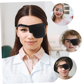 Gatuida 3Pcs Portable Eye Patches for Amblyopia Breathable Eye Protectors with Comfortable Wear for Outdoor Use Color Difference Black Blue Grey