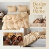 Simple&Opulence 100% Linen Duvet Cover Set, 3 Pieces Belgian Flax