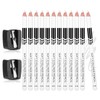 BOHUIZ 12Pcs White Barber Pencil with 2 Sharpener, Magic Hairline
