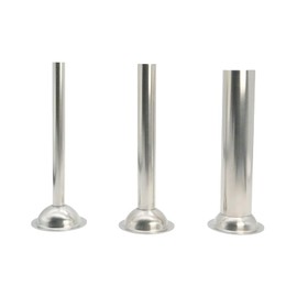Flewdart 3pcs Wurstfülltrichter für Fleischwolf Edelstahl Wursttrichter (12/19/32 mm) für manuelle Wurstfüllerd, Wurstfüllrohre für Fleischwolf