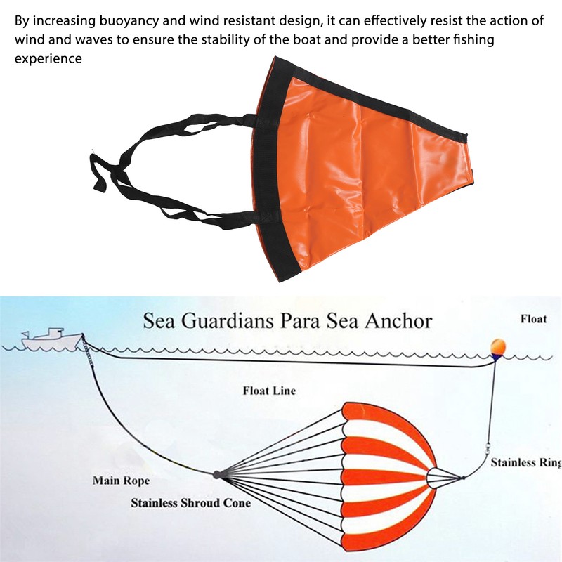 Drift Sock High Visibility Wind Resistant Orange Portable Tear Resistant